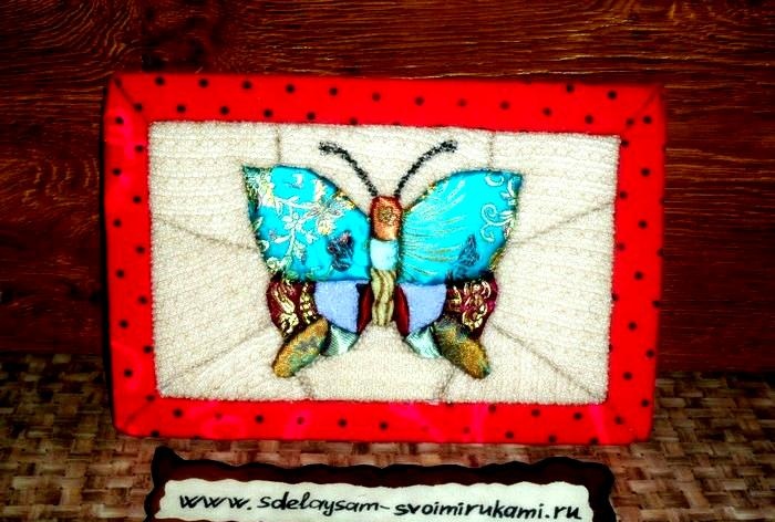 Patchwork without a needle kinusaiga Butterfly