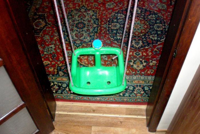 way to place a children's swing