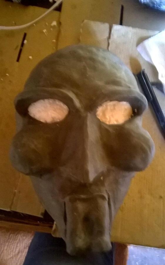 Making a papier mache mask