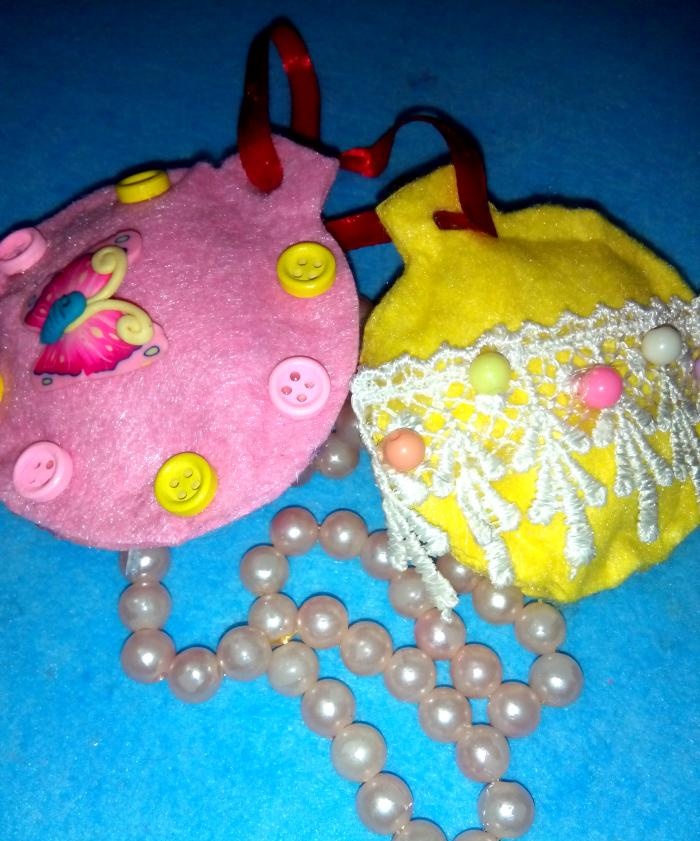 Christmas toys made of viscose napkin