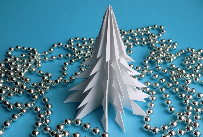 Christmas tree made from office paper