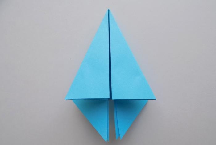 Blue paper Christmas tree