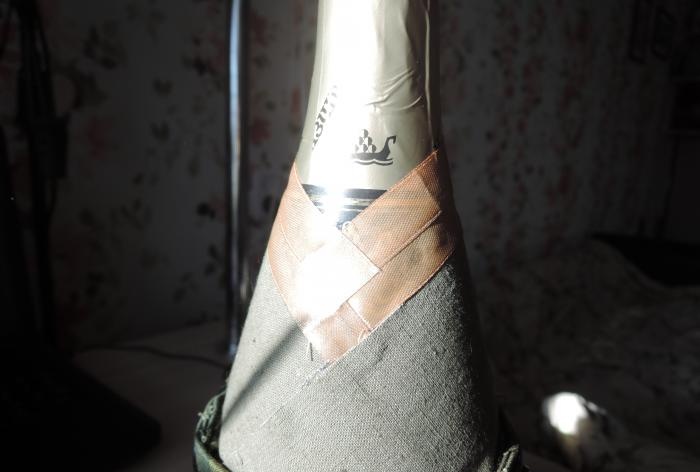 How to decorate a bottle for February 23