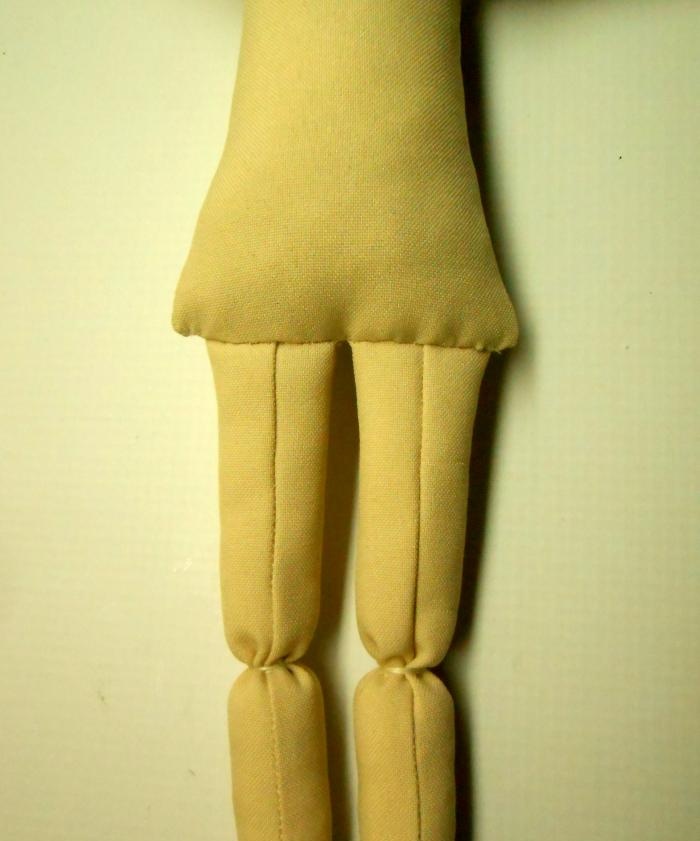 How to sew a textile doll step by step