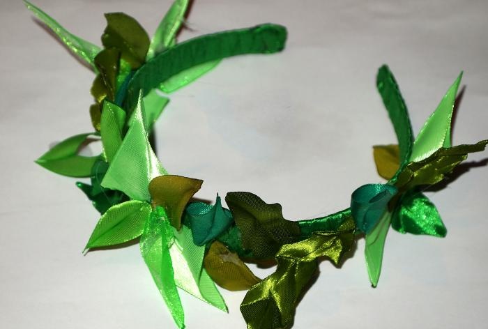 Satin ribbon wreath