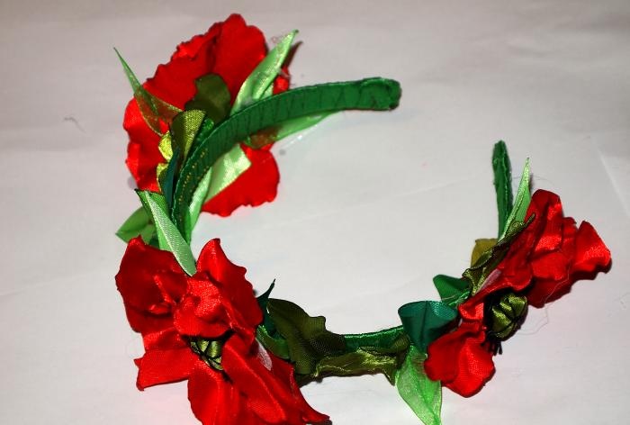 Satin ribbon wreath