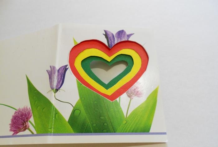 Postcard Rainbow Heart