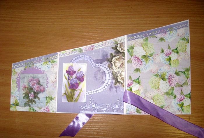 Folding birthday card