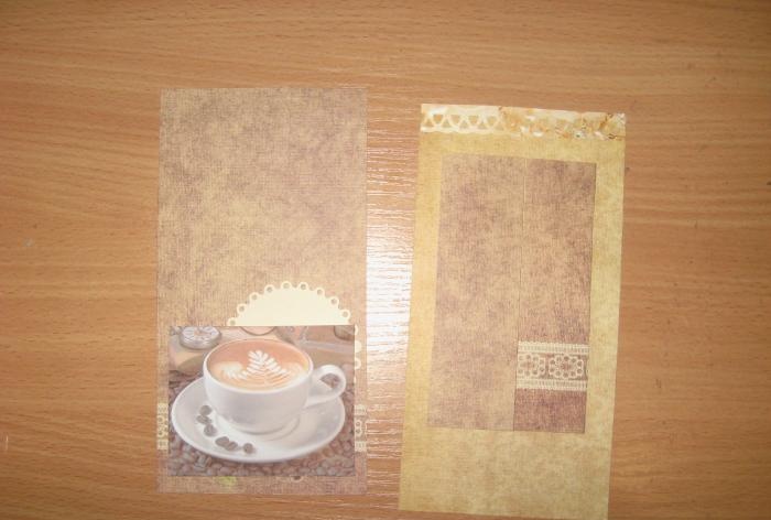 Coffee card chocolate maker