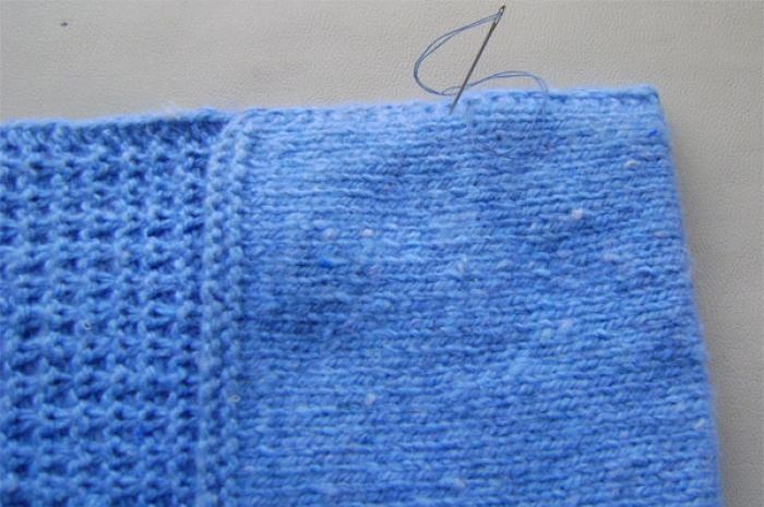 How to knit an e-book case