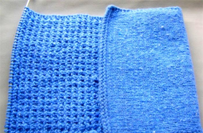 How to knit an e-book case