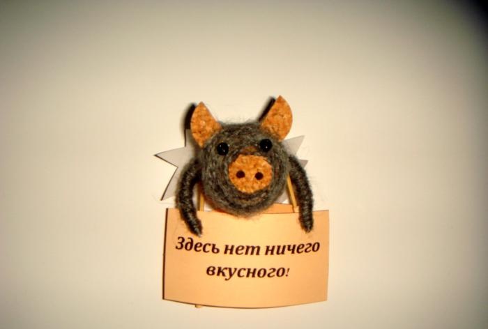 Pig refrigerator magnet