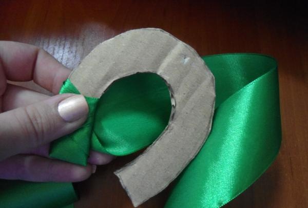 wrap with ribbon