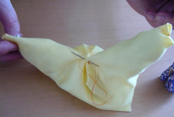 make a small fold