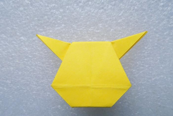 Pokemon Pikachu using origami technique