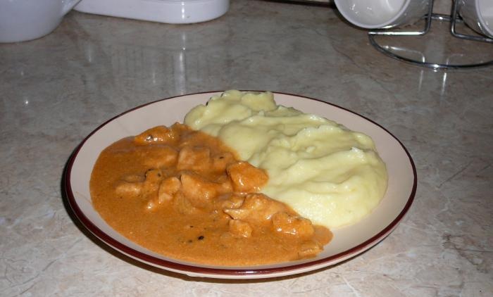 Stroganoff de bœuf et de dinde