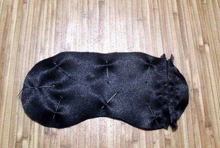 We sew a sleep mask with our own hands