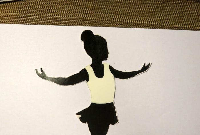 Panel painting Little ballerina