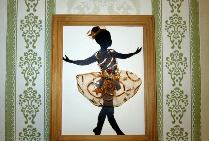 Panel painting Little ballerina