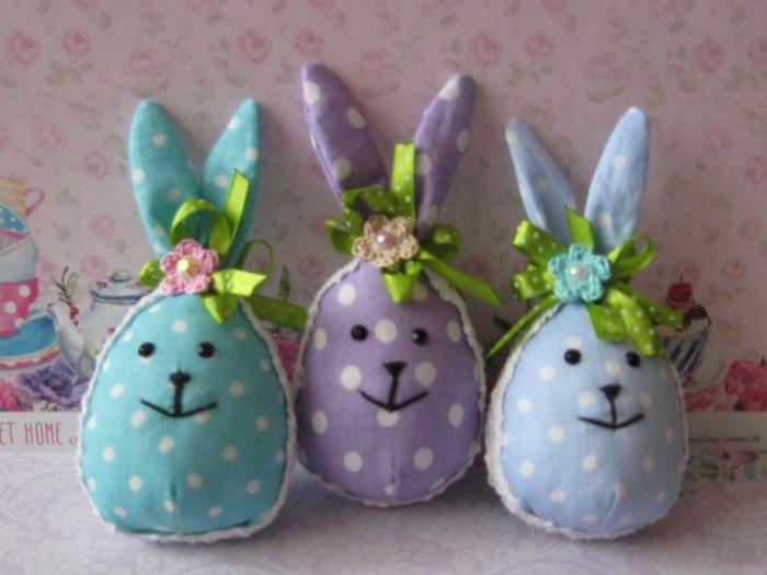 Fabric bunnie eggs