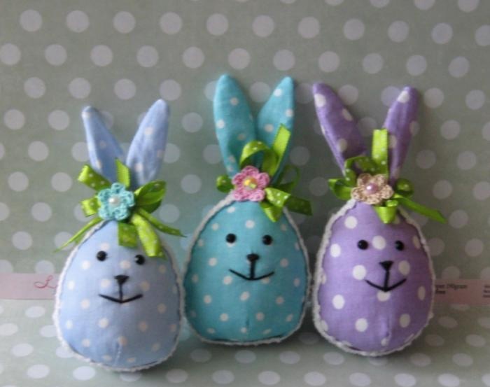 Fabric bunnie eggs