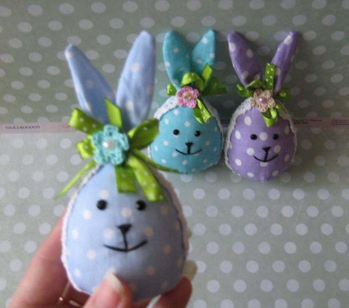 Fabric bunnie eggs