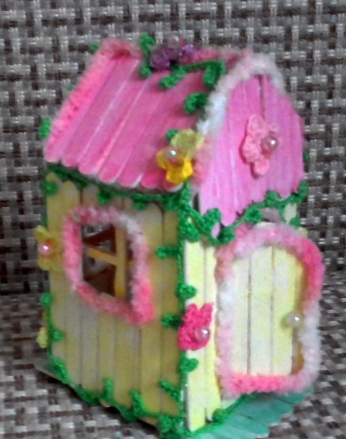 ice cream stick house