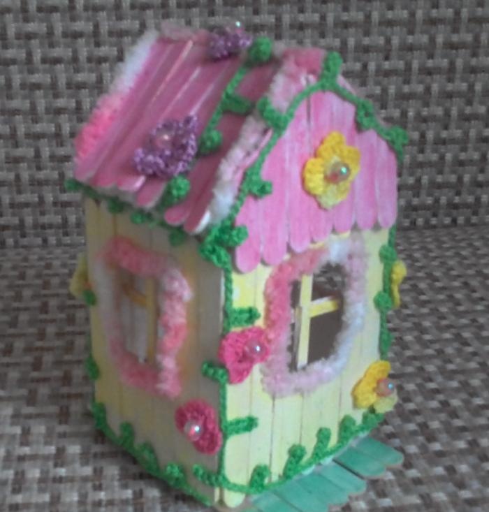 ice cream stick house