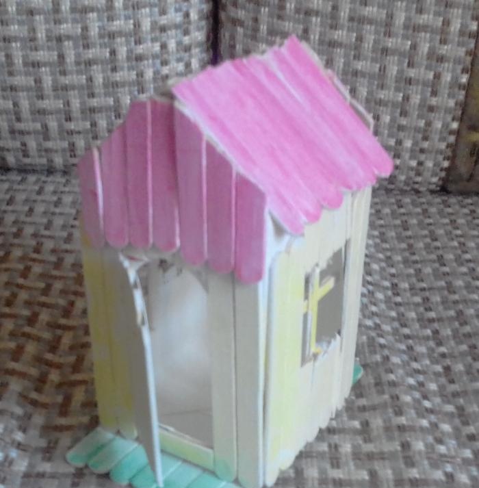 ice cream stick house