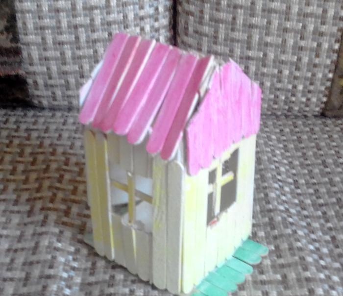 ice cream stick house