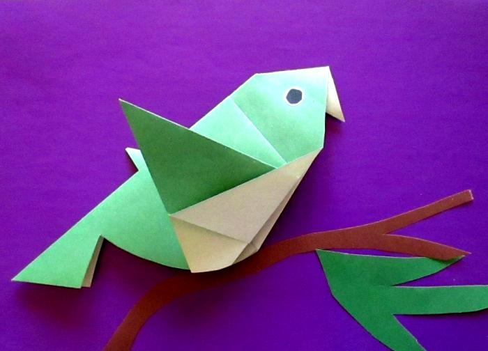 How to make an origami bird