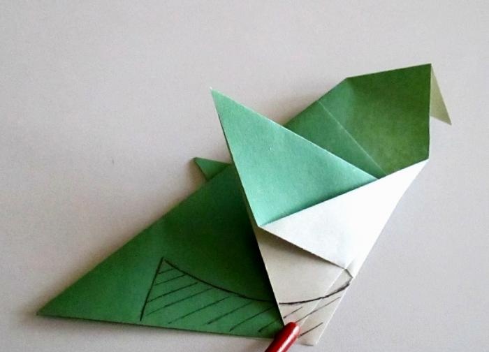 How to make an origami bird