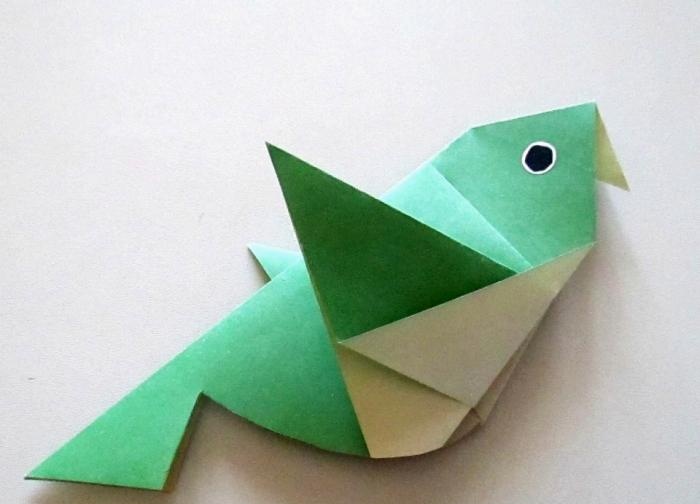 How to make an origami bird