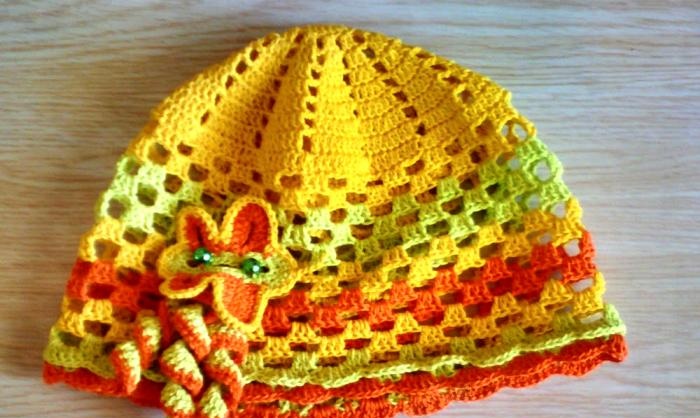 knitting decorations for summer hat