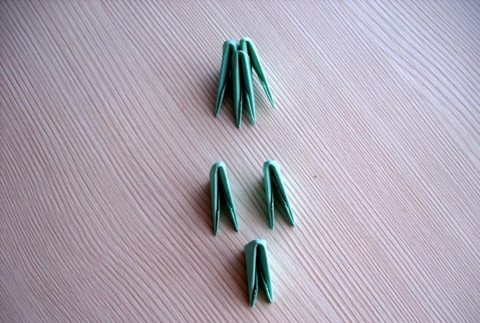 Cactus using modular origami technique