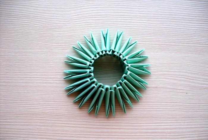 Cactus using modular origami technique