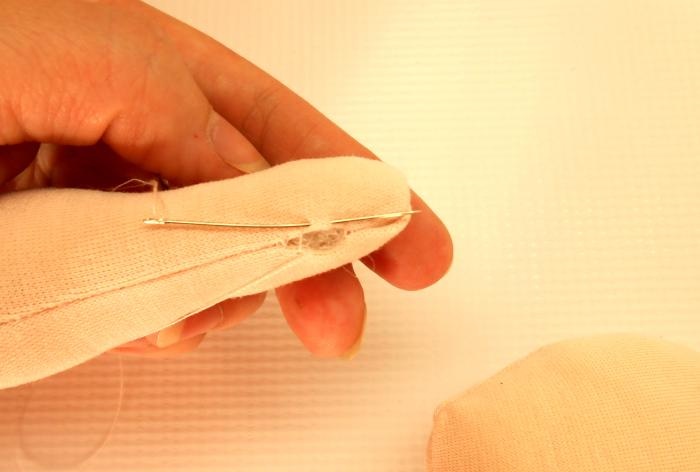 How to sew a textile interior doll