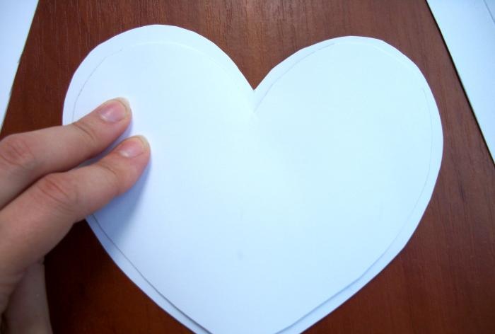 DIY heart-shaped box