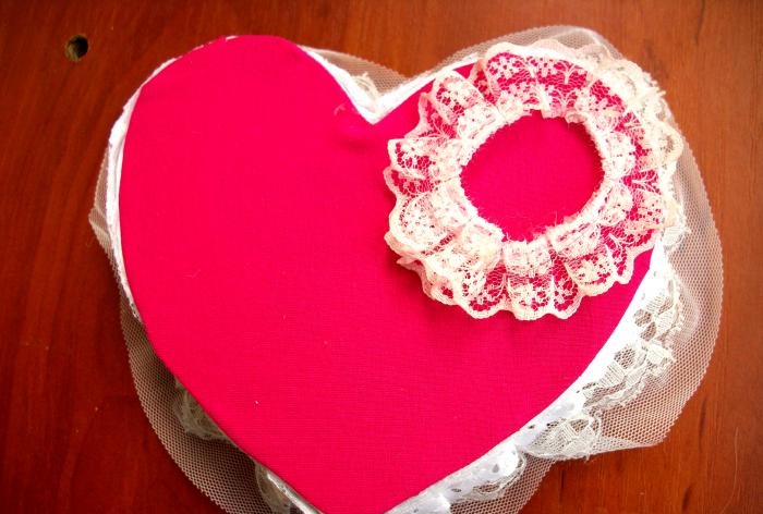 DIY heart-shaped box