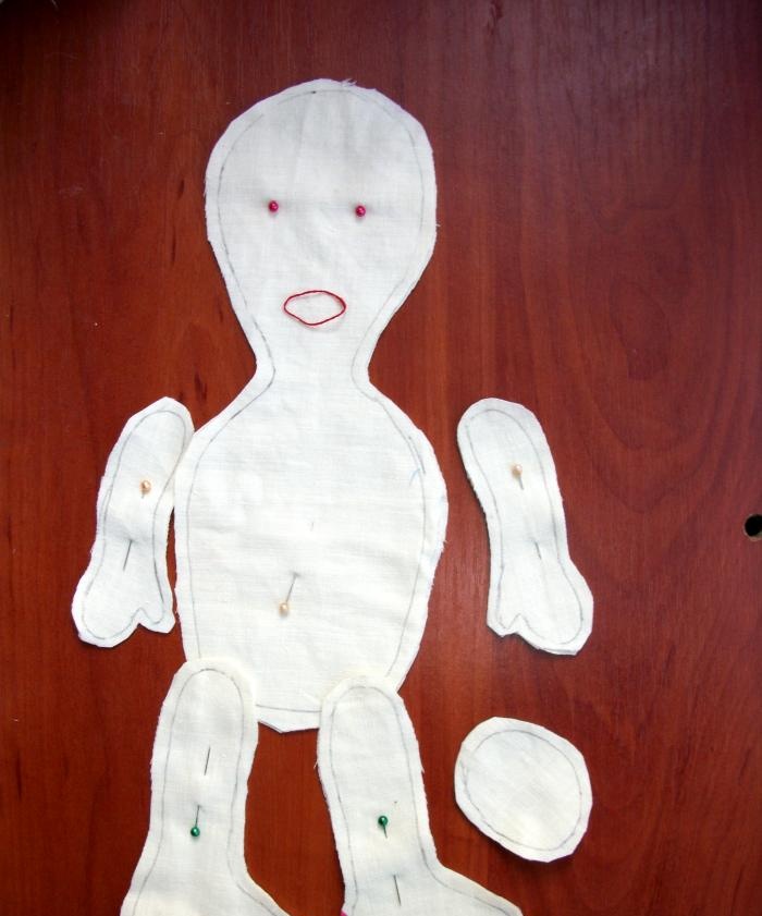 DIY textile doll