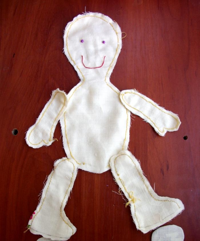 DIY textile doll