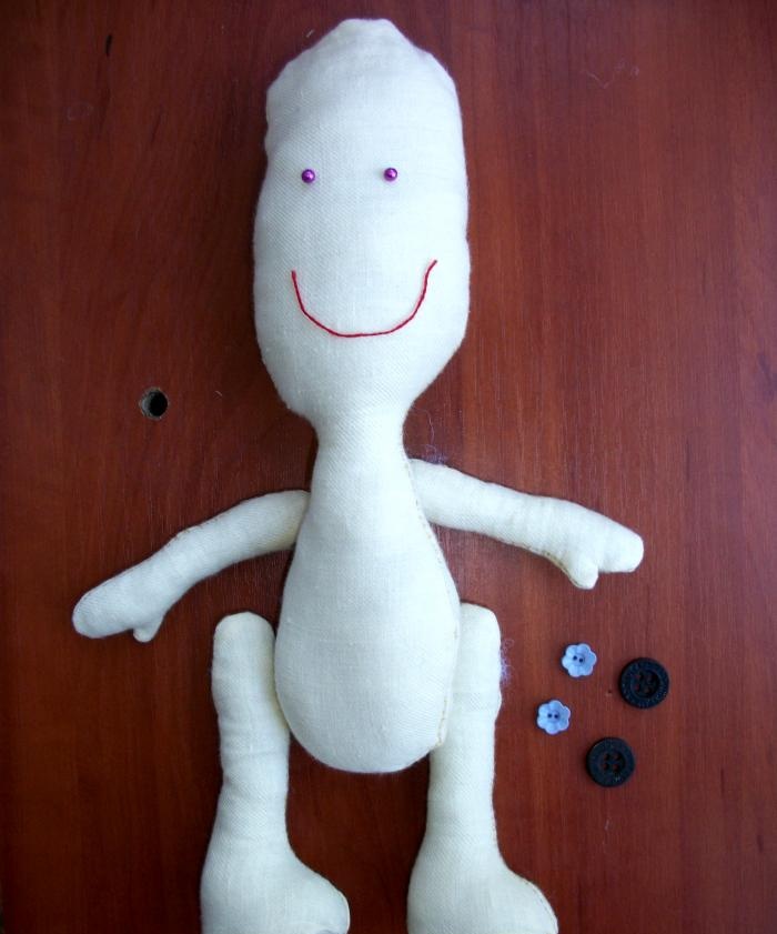 DIY textile doll