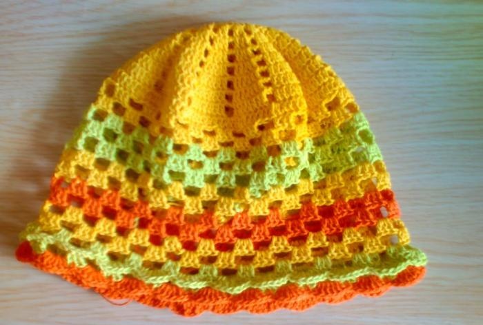 knitting decorations for summer hat