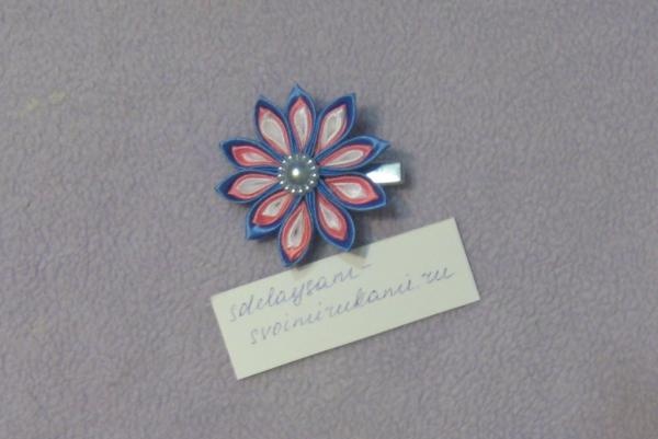 DIY kanzashi hairpin