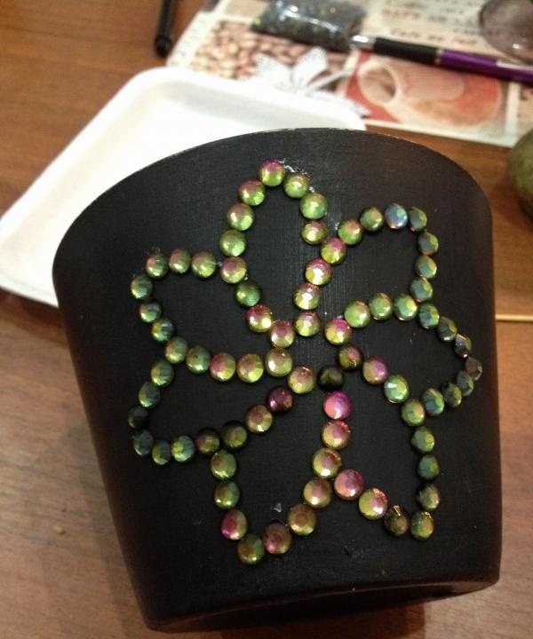 glue on rhinestones