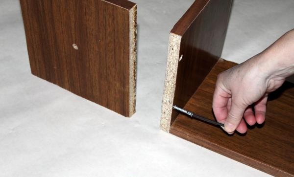 assembling a shelf