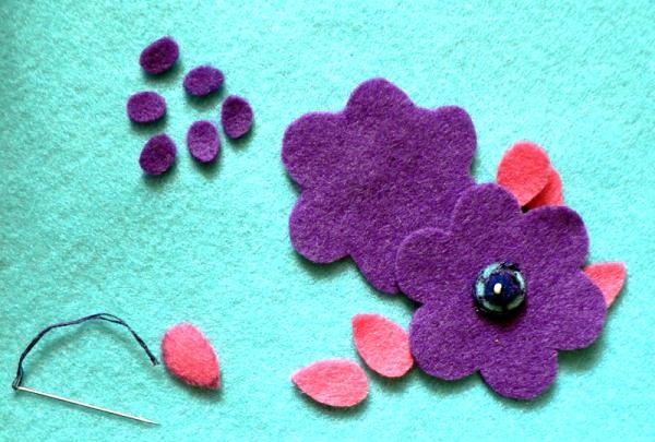 Felt brooch