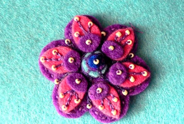 Felt brooch