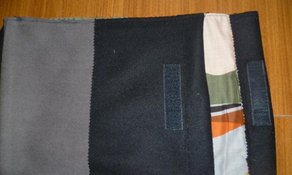 Cut from lining fabric