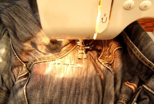 mending jeans at home